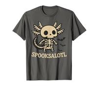 Funny Spooksalotl Skeleton Axolotl Halloween Cute Animal Camiseta