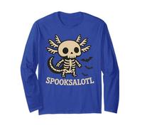 Funny Spooksalotl Skeleton Axolotl Halloween Cute Animal Manga Larga
