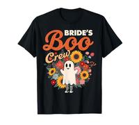 Funny Spooky Bride's Boo Crew Ghost Bridal Squad Halloween Camiseta