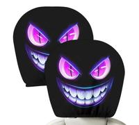 Funny Spooky Car Headrest Cover - Soft Stretchy Halloween Seat Protector