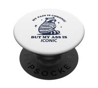 Funny Spoonie Life Dolor crónico Enfermedad Invisible PopSockets PopGrip Adhesivo