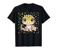 Funny Spotty 2026 Happy Spotted Children Leopard Gecko Dot Camiseta