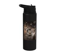 Funny Squirrel Iced Coffee Lover Gafas de sol Urban Street Stainless Steel Insulated Water Bottle