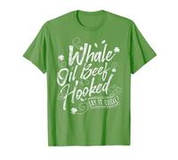 Funny St Patricks Day Top for Women Whale Oil Beef Hooked Camiseta