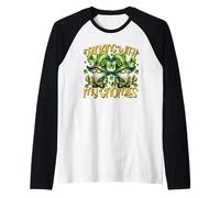 Funny St Patricks Gnomes For Men and Women Leprechaun GNOME Camiseta Manga Raglan