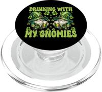 Funny St Pattys Day GNOME Loves Drinking with My Gnomies PopSockets PopGrip para MagSafe