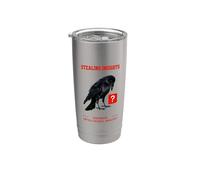 Funny Stealing Insights Crow Analista de inteligencia empresarial Vaso térmico de acero inoxidable de doble pared