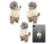 Funny Stickers Belly Theme Set, 3D Cute Dog Belly Stickers, Squishy Decorative Stationery Pack, Puffy Cartoon Sticker Design, Creative Scrapbook Decoration Kit, for Journaling Laptop Phone Use
