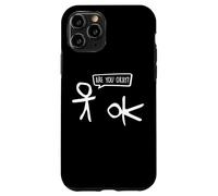 Funny Stickman ¿Estás Bien? Cartoon Be Kind Good Help Support Carcasa para iPhone 11 Pro