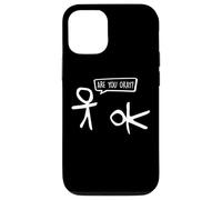 Funny Stickman ¿Estás Bien? Cartoon Be Kind Good Help Support Carcasa para iPhone 12/12 Pro