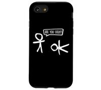 Funny Stickman ¿Estás Bien? Cartoon Be Kind Good Help Support Carcasa para iPhone SE (2020) / 7/8