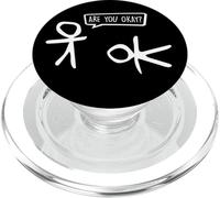 Funny Stickman ¿Estás Bien? Cartoon Be Kind Good Help Support PopSockets PopGrip para MagSafe
