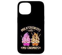Funny Strawberry Milkshake with My Gnomies Cute Summer GNOME Carcasa para iPhone 15