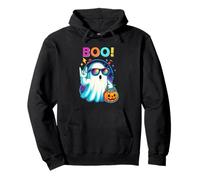 Funny Stylish Retro Halloween Rock Ghost Boo Party Disco Sudadera con Capucha
