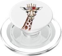 Funny Summer Giraffe Animal Zoo and Safari PopSockets PopGrip para MagSafe