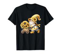 Funny Summer Graphic For Women Men Kids Cute Sunflower GNOME Camiseta