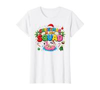 Funny Summer Vacation Xmas Holiday, Christmas in July Squad Camiseta gráfica económica, Mujer, Blanco, M