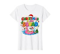 Funny Summer Vacation Xmas Holiday, Christmas in July Squad Camiseta gráfica económica, Mujer, Blanco, XS