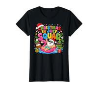 Funny Summer Vacation Xmas Holiday, Christmas in July Squad Camiseta gráfica económica, Mujer, Negro, S