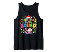Funny Summer Vacation Xmas Holiday, Christmas in July Squad Camiseta sin Mangas