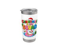Funny Summer Vacation Xmas Holiday, Christmas in July Squad Vaso térmico de acero inoxidable de doble pared