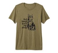 Funny Sunglasses Live Laugh Leave Me Alone Tabby Cat Lover Camiseta Premium