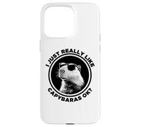 Funny Sunglasses Logo Lover I Just Really Like Capybaras Ok Carcasa para iPhone 15 Pro MAX
