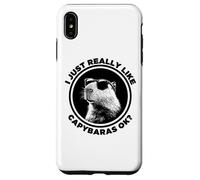 Funny Sunglasses Logo Lover I Just Really Like Capybaras Ok Carcasa para iPhone XS MAX