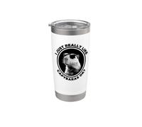 Funny Sunglasses Logo Lover I Just Really Like Capybaras Ok Vaso térmico de acero inoxidable de doble pared