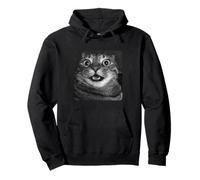 Funny Surprised Cat Meme Hilarious Shocked Tabby Kitty Sudadera con Capucha