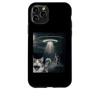 Funny Surprised Cat Selfie with Sasquatch - Bigfoot Adventur Carcasa para iPhone 11 Pro