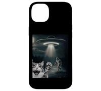 Funny Surprised Cat Selfie with Sasquatch - Bigfoot Adventur Carcasa para iPhone 14 Plus