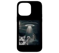 Funny Surprised Cat Selfie with Sasquatch - Bigfoot Adventur Carcasa para iPhone 14 Pro MAX