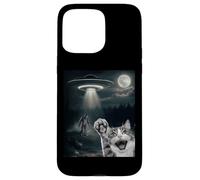Funny Surprised Cat Selfie with Sasquatch - Bigfoot Adventur Carcasa para iPhone 15 Pro MAX