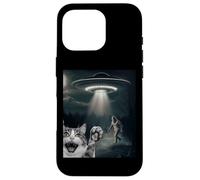Funny Surprised Cat Selfie with Sasquatch - Bigfoot Adventur Carcasa para iPhone 16 Pro
