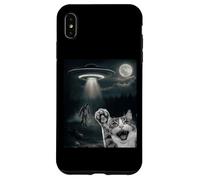 Funny Surprised Cat Selfie with Sasquatch - Bigfoot Adventur Carcasa para iPhone XS MAX