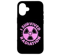 Funny Survived Radiation Cancer Awareness End of Treatment Carcasa para iPhone 16