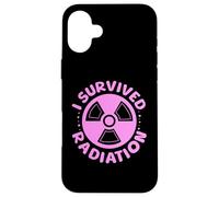 Funny Survived Radiation Cancer Awareness End of Treatment Carcasa para iPhone 16 Plus