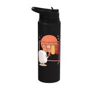 Funny Sushi Rice Character Shopping for Neta Outfits Cute Stainless Steel Insulated Water Bottle