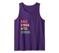 Funny Swedish First Name Design - Maj-lis Camiseta sin Mangas, Hombre, Morado, XXL