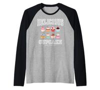 Funny Sweet Cupcakes, Birthday Cakes, Delicious Cupcakes Camiseta Manga Raglan