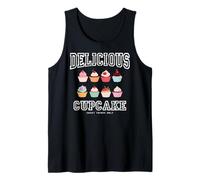 Funny Sweet Cupcakes, Birthday Cakes, Delicious Cupcakes Camiseta sin Mangas