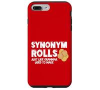 Funny Synonym Rolls Graphic Grammar Teacher Pun Carcasa para iPhone 7 Plus/8 Plus