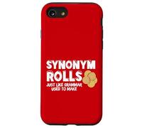 Funny Synonym Rolls Graphic Grammar Teacher Pun Carcasa para iPhone SE (2020) / 7/8