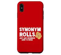 Funny Synonym Rolls Graphic Grammar Teacher Pun Carcasa para iPhone XS MAX
