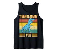 Funny T Rex Dinosaur Cartoon Retro Speech Gag Camiseta sin Mangas