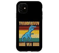 Funny T Rex Dinosaur Cartoon Retro Speech Gag Carcasa para iPhone 11