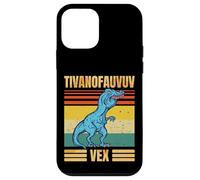 Funny T Rex Dinosaur Cartoon Retro Speech Gag Carcasa para iPhone 12 Mini