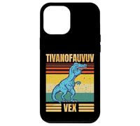 Funny T Rex Dinosaur Cartoon Retro Speech Gag Carcasa para iPhone 12 Pro MAX