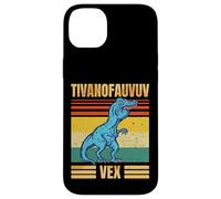 Funny T Rex Dinosaur Cartoon Retro Speech Gag Carcasa para iPhone 14 Plus